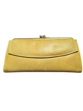 Vintage Renwick red leather cowhide wallet